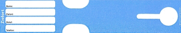 KofferanhÃ¤nger reiÃŸfest blau