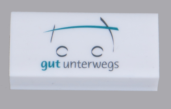 Radiergummi "gut unterwegs"