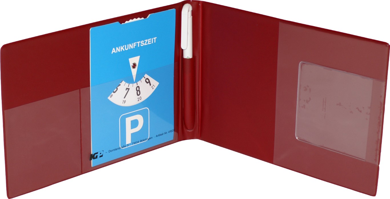 Fahrtenbuch-Mappe weinrot A 5