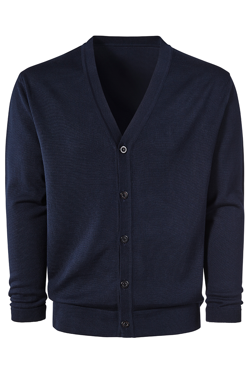 Cardigan-Strickjacke, marine