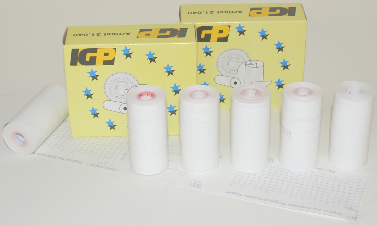 Thermopapier für Digital-Tachograph (250 Rollen)