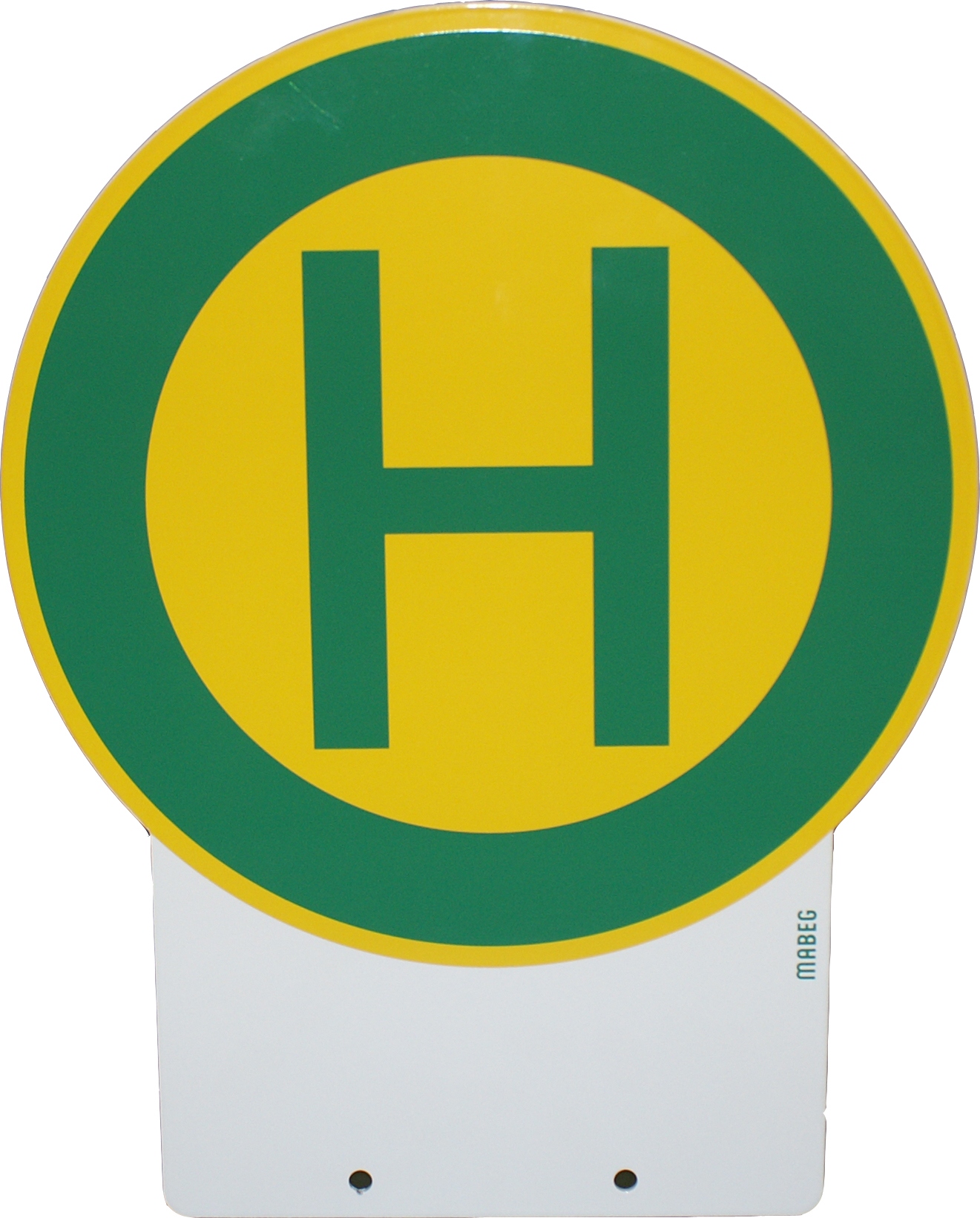 Haltestellenschild Alu-lackiert (ST7)