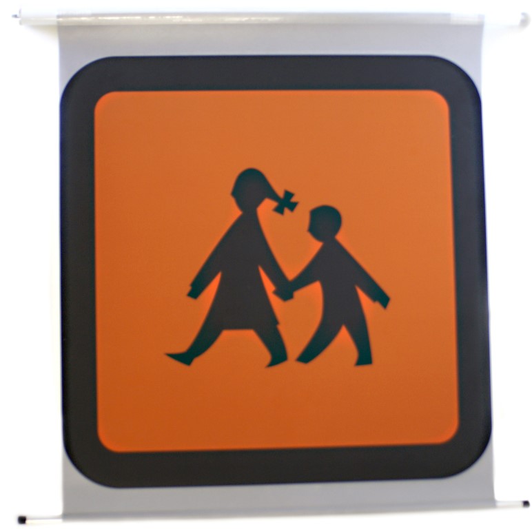 Schulbus-Springrollo 60x60 cm